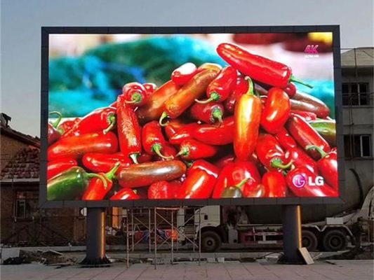 DVI Outdoor LED Digital Display Board P6 IP65 High Contrast Ratio