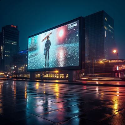 Flexible P8 Outdoor Waterproof LED Display Impenetrable Customized