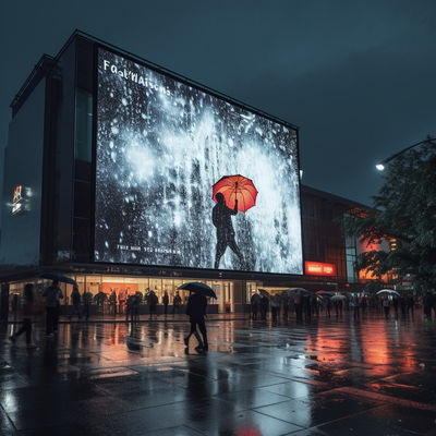 Safety P4 Outdoor Waterproof LED Display Water Repellent Long Lifespan