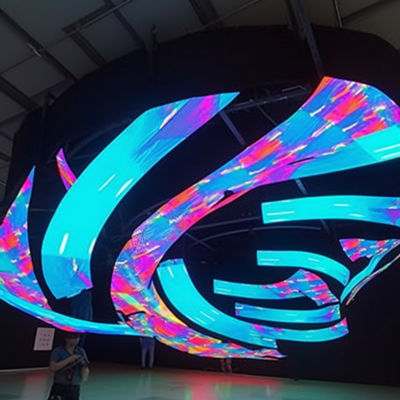 Ultra Thin Flexible LED Screen Display High Contrast Easy Installation FCC