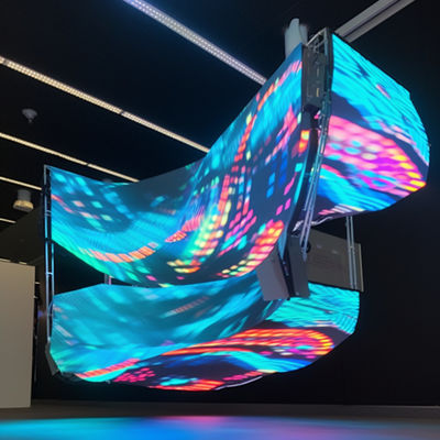 Smooth Flexible LED Screen Display Panel Indoor Irregular LED Display
