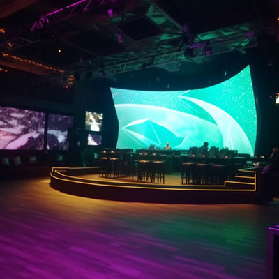 Customized Curved Video Screen IP65 Display LED Screen P4 Indoor