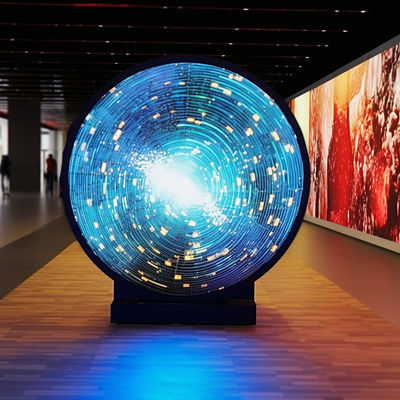 IP65 Round Circular LED Display Curved Indoor With 3840Hz Refresh Rate