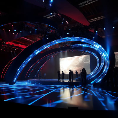 P3 - P6 Curved LED Display Screen Outdoor With 14bit Gray Scale