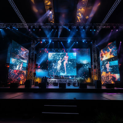 Indoor P4 / P5 / P6 LED Video Wall High Resolution Wide Viewing Angle