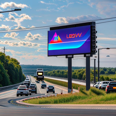 IP65 High Resolution LED Advertising Billboard Adjustable brightness settings