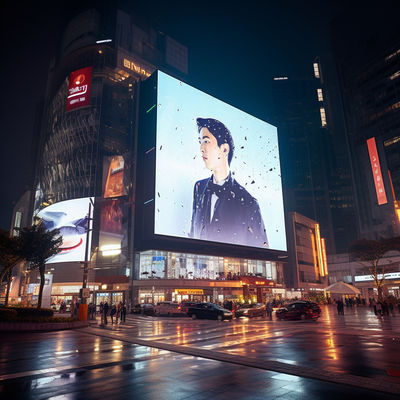 4mm Pixel Pitch Outdoor LED Display Screen with 140/120 Degree Viewing Angle