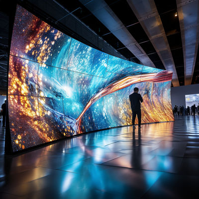 Full Color Module Size P3/P3.91/P4/P4.81/P5/P6 Indoor Flexible LED Screen Display with High Contrast and Brightness