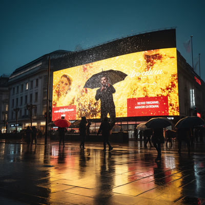 Pixel Pitch 8MM Waterproof Outdoor LED Display Full Color Depth Screen With SMD 3535 For Stage