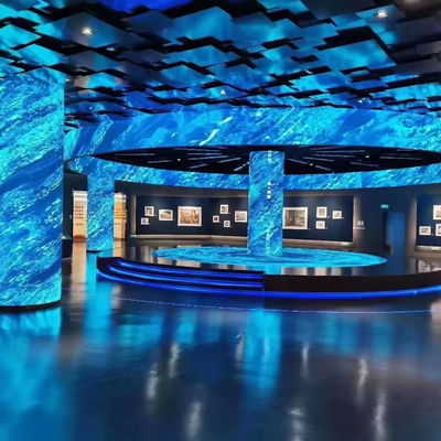 A Symphony of Light and Design Modern Curved LED Display Screen for  indoor event