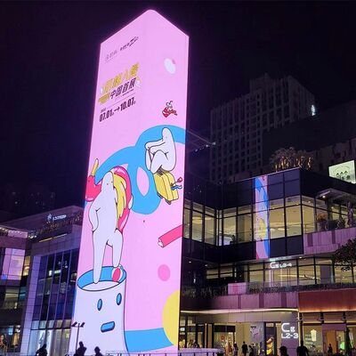 Outdoor LED Display Screen with Waterproof IP65 1920Hz-3840Hz Refresh Rate and Die Cast Aluminum Cabinet