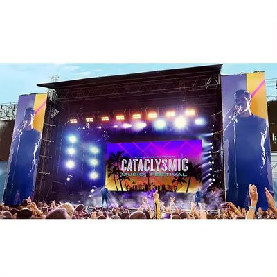 P3.91mm Pixel Pitch IP65 Waterproof Outdoor LED Display Screen with 1920Hz-3840Hz Refresh Rate