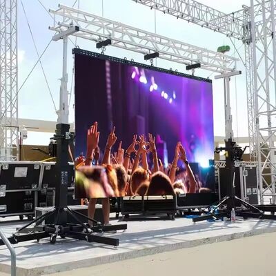 Waterproof IP65 Outdoor LED Display Screen with 1920Hz-3840Hz Refresh Rate and 100000 Hours Life Span for Rental LED Video Wall