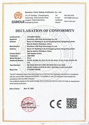 Waterproof IP65 Outdoor LED Display Screen with 1920Hz-3840Hz Refresh Rate and 100000 Hours Life Span