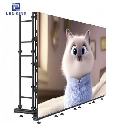 Outdoor LED Display Screen with 3840Hz Refresh Rate IP65 Waterproof Die-Cast Aluminum Cabinet for High Brightness Advertising