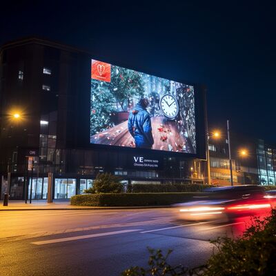 P6 Pixel Pitch Outdoor LED Display Screen with IP65 Waterproof and 4500-5500 cd/m² Brightness for Advertising
