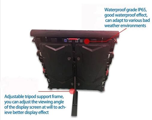 P3.076 Pixel Pitch Outdoor LED Display Screen with IP65 Waterproof and 4500-5500cd Brightness for Stadium Advertising