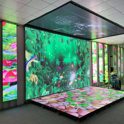 Indoor Interactive LED Video Wall with 3.91mm Pixel Pitch 800-1000cd/m² Brightness and 170° Viewing Angle for Stage and Party