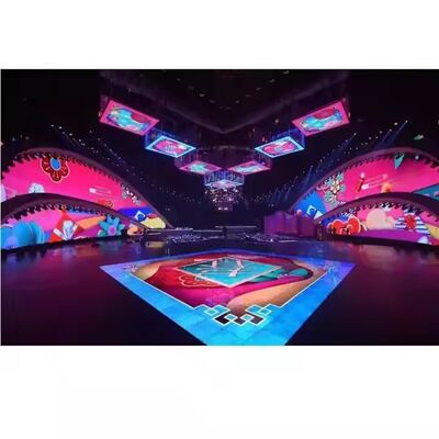 Indoor Interactive LED Video Wall with 3.91mm Pixel Pitch 800-1000cd/m² Brightness and 170° Viewing Angle for Stage and Party