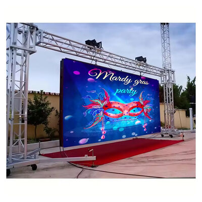 Customized P2.6mm Pixel Pitch IP65 Waterproof Outdoor LED Display Screen with 3840-7680Hz Refresh Rate for Rental and Stage Use