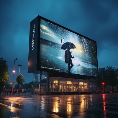 LEDKING IP65 Waterproof Outdoor LED Display Screen with 5000-7000cd/m² Brightness and 100000 Hours Life Span