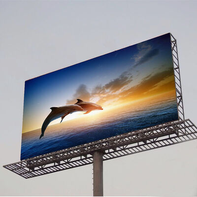 Outdoor LED Display Screen with IP65 Waterproof 3840-7680Hz Refresh Rate and 4500-5500cd/㎡ Brightness for Digital Billboard