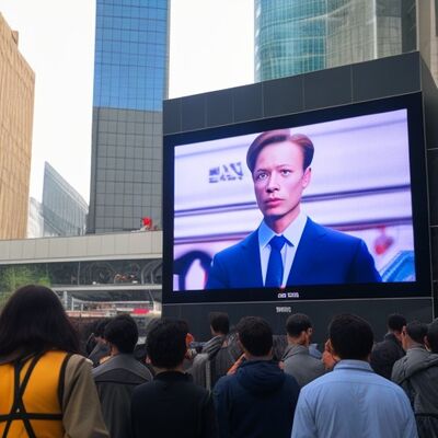 Outdoor LED Display Screen with IP65 Waterproof 960x960mm Cabinet Size and 4500-5500cd Brightness for High Visibility