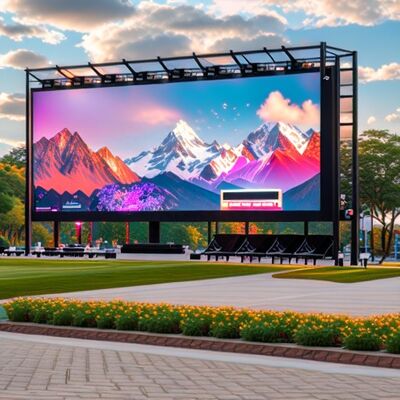 Outdoor LED Video Wall with IP65 Waterproof 4500-5500cd/㎡ Brightness and 960x960mm Cabinet Size