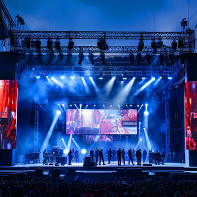 Outdoor Rental LED Video Wall with P6.67mm Pixel Pitch IP65 Waterproof and 3840-7680Hz Refresh Rate