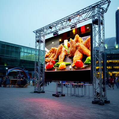 Outdoor LED Video Wall P4.81mm Pixel Pitch IP65 Waterproof with 3840-7680Hz Refresh Rate for Stage Events and Advertising