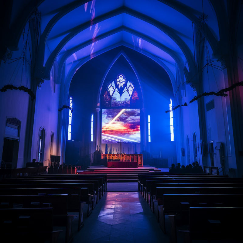 P2.976 Indoor LED Display Screen For Church High Resolution 16.7M Color Gamut