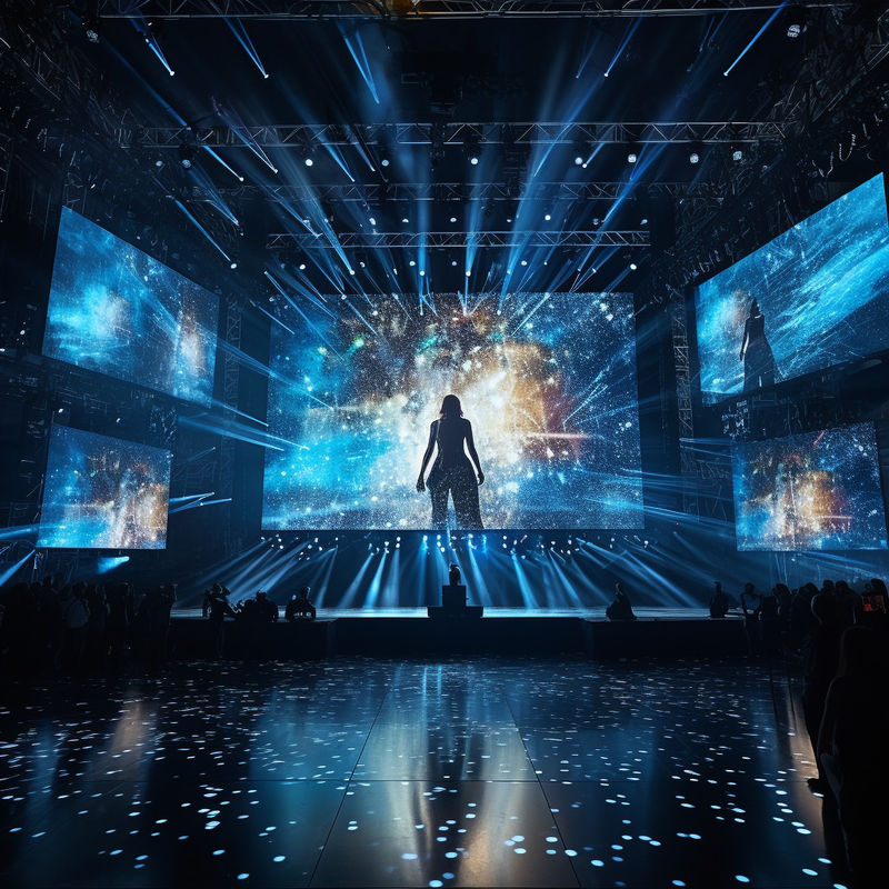 Stage LED Video Display Panel Rental Wall Mounted 3840Hz Refresh Rate