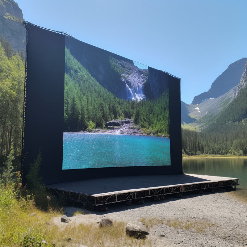 Outdoor Advertising Made Easy Full Color LED Screens with 500*1000*90mm Cabinet Size