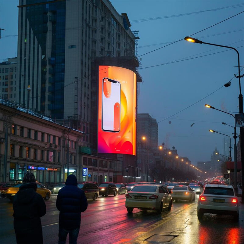 IP65 Waterproof Outdoor LED Display Screen with 5000-7000 cd/m² Brightness and 100000 Hours Life Span for Advertising