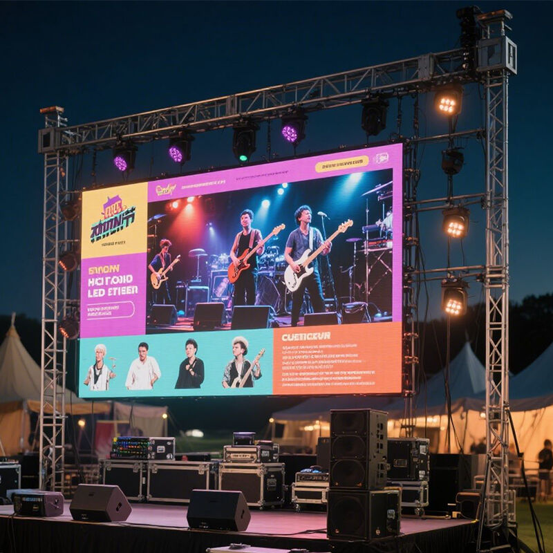 Outdoor Rental P3.91 IP65 Waterproof 3840HZ Refresh Rate Portable LED Video Wall Panel for Advertising