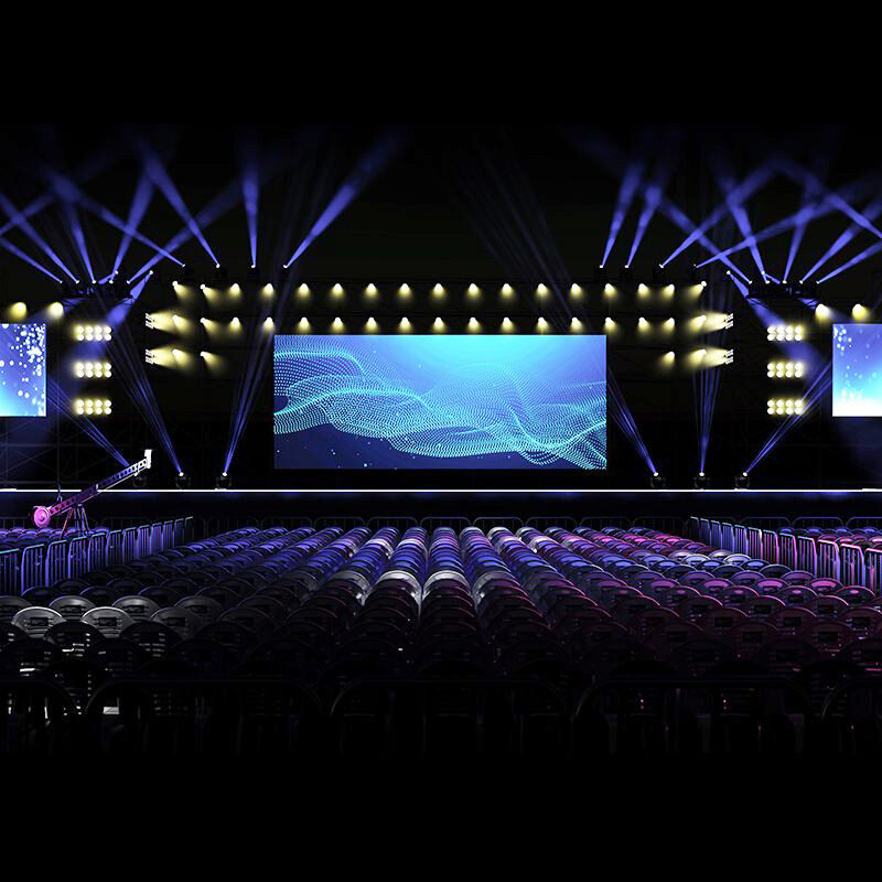 Outdoor LED Display Screen P2.976 Pixel Pitch IP65 Waterproof 3840Hz Refresh Rate Rental LED Video Wall