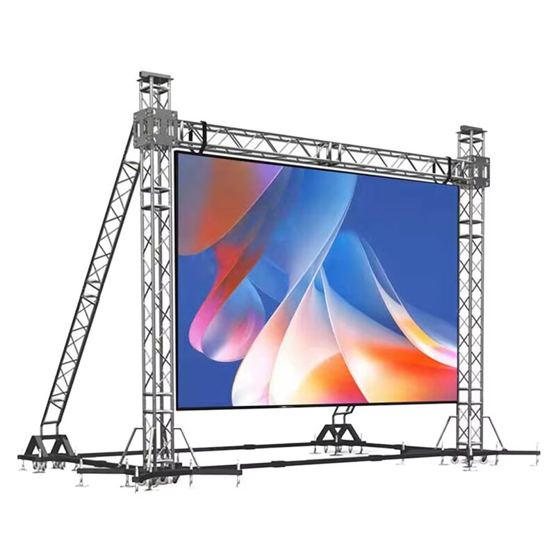 Outdoor LED Video Wall P4.81mm Pixel Pitch IP65 Waterproof with 3840-7680Hz Refresh Rate for Stage Events and Advertising