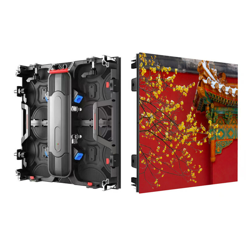 Full-Color HD 4K Outdoor LED Video Wall with P2.976 Pixel Pitch IP65 Waterproof and 3840Hz Refresh Rate for Rental and Advertising