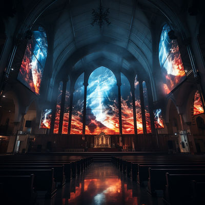 Church P3 Indoor LED Display Screen Advertising With 16.7M Color Gamut