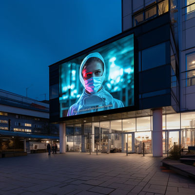 Customized P4 Outdoor LED Advertising Screen Wide 160° Viewing Angle