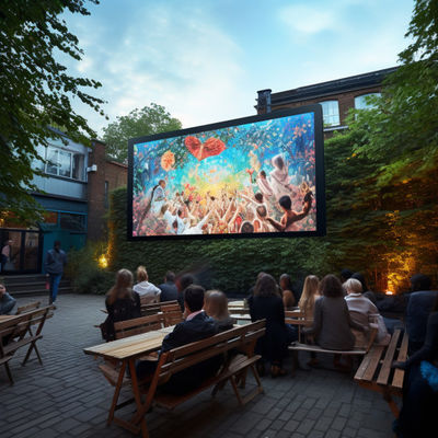 P4.81 Advertising Outdoor Transparent LED Screen High Resolution