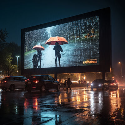Sealed P5 Outdoor Waterproof LED Display 5500nit-8500nit Brightness