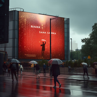 3mm Pixel Pitch Waterproof LED Display Screen Water Shielded