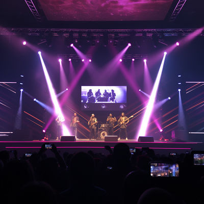 curved LED backdrop screen rental seamless Large Format LED Display