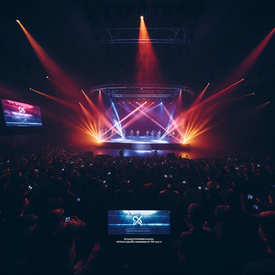 RGB Stage LED Screen Rental Illuminate LED Stage Panels P4.81