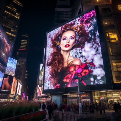 6000cd/m2 Brightness Waterproof LED Display Pixel Pitch 2.976mm for Outdoor Advertising