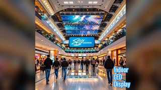 Indoor LED Display Screen P2 Ceiling Mount